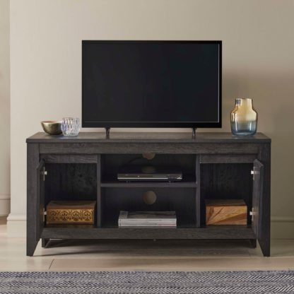 50ffdf26af5bab058cc13ce0fd650a44c7574ecfd159701f1e38347c1b69b4d7.jpg An Image of Harlow TV Cabinet for TVs up to 50, Black Black