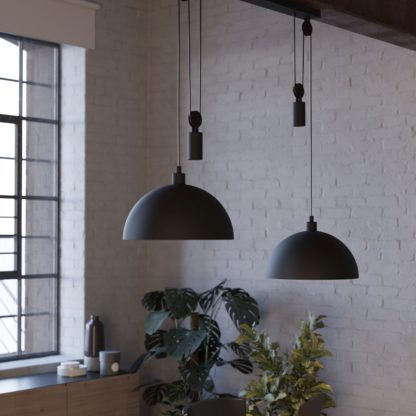5ba78f2f4a4aad1a10b2f6af726c14b5f0f8941ee61cd491e85a6847b3ebfb02.jpg An Image of EGLO Winkworth Steel 3 Light Pendant Light - Black