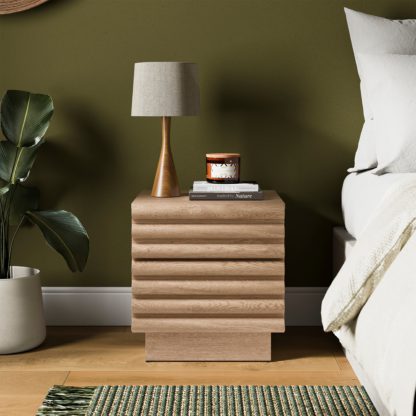 b06fd666ba1061c603033d6251c5b1309fd16993e5dcbb9d5596629ad765356c.jpg An Image of Dax 2 Drawer Bedside Table Walnut