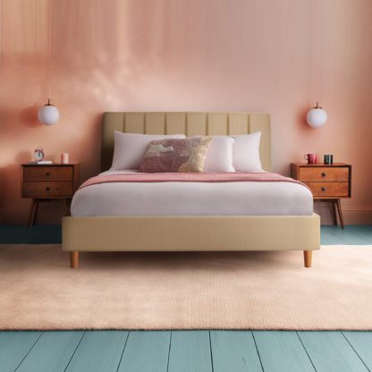 bdd8c6e37395f2a9fc27db6b8022a442b65b38861d1ea4b8ad8a78c489526ed5.jpg An Image of Silentnight Octavia Bed Frame, Woven Whisper