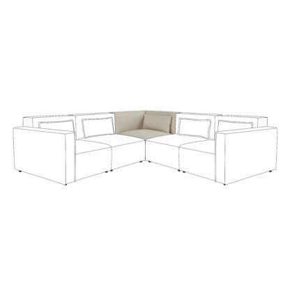 c36724bb57cccb859b42ccd95f951b8f9e420ed7af0168951f7154b49b475d38.jpg An Image of Modular Arne Natural Luna Corner Seat Luna Natural