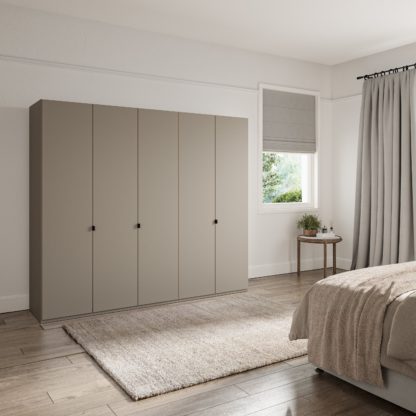 080d07c277adc209cd436475b521ef0fdb327999ee7484b08bc14d712342a3a9.jpg An Image of Wiemann Kahla 5 Door Wardrobe Off-White