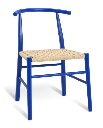 351fa738213f771ad1e9763ed428ab602880efd6ff941b5b94fa6a322c9b3f19.jpg An Image of Habitat 60 Scottie Oak Dining Chair - Blue