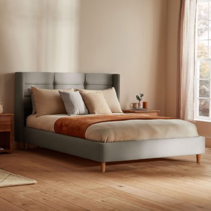 59fd57444838fcb501399aa1f4d78c6c56df5121816542a750f148d39f13a3b8.jpg An Image of Silentnight Lilith Bed Frame, Woven Moon