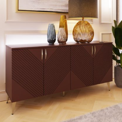 64d8199d4e9d3be69e107bd6fb4486fd912894114def66cb371a38c58d8b3099.jpg An Image of Ava Large Sideboard Deep Mulberry