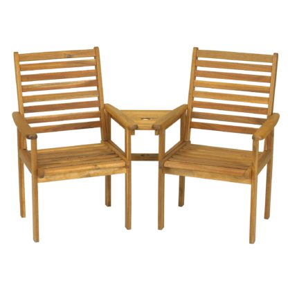 7221637e0f63ce9e38c8f08589b642416dd33c3b1943177d2bbb188d193a40f2.jpg An Image of Napoli Brown 2 Seat Companion Set Brown