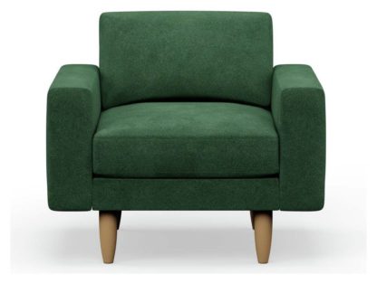 73646f66016ac3130d498a57fd07e3ce53df32bb5721a0e10d3ca04cf7d16f91.jpg An Image of Hutch Velvet Block Arm Armchair - Ink Blue