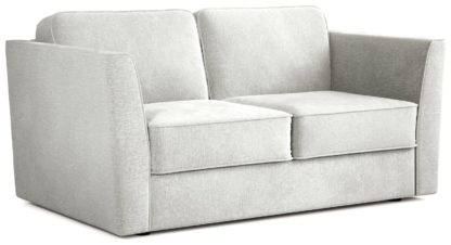7bc9b6da7147ef77128534f6b6ad2af2451d20ec504247d6e956b825427c5fe5.jpg An Image of Jay-Be Elegance Fabric 2 Seater Sofa Bed - Light Grey