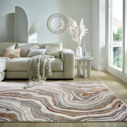 9ba77aaafec0d47056b167b1c71ca8f52e00e2929c2ffde944a53d5d31dea400.jpg An Image of Siena Marble Rug MultiColoured