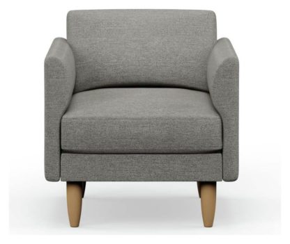 bc9b9f31e2526ced475ba6ec2502ecdc6fe4fb41c7903c52fb5a90a3c14012d5.jpg An Image of Hutch Fabric Curve Arm Armchair - Oat