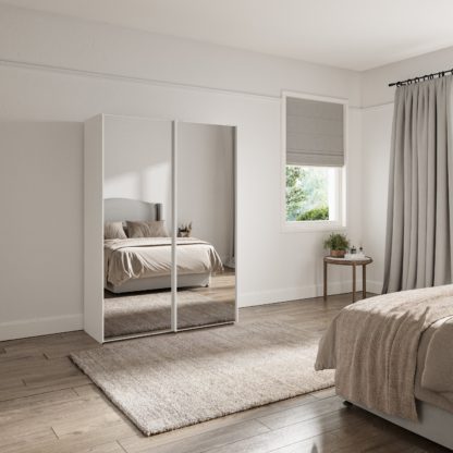 eadcde2310874d4f5d3be37a3b2c3be65fc76d52830973e24d1947a82e67803b.jpg An Image of Wiemann Altena Sliding Mirrored Wardrobe Pebble