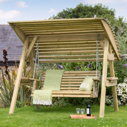 33860704a26602e9e1945bfcc29258185f1d27ea2e4af22c4c3313051b7e25d4.jpg An Image of Miami 2 Seater Swing Seat Natural