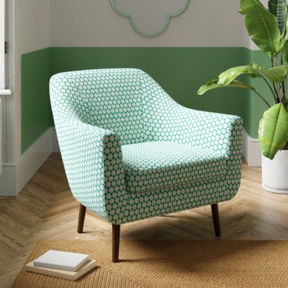bc14d57c6931572b8ec959140b9bdd24f3cdf661a10bb2740ee6b189a9430224.jpg An Image of Eddie Tub Chair, Flatweave Teal (Blue)
