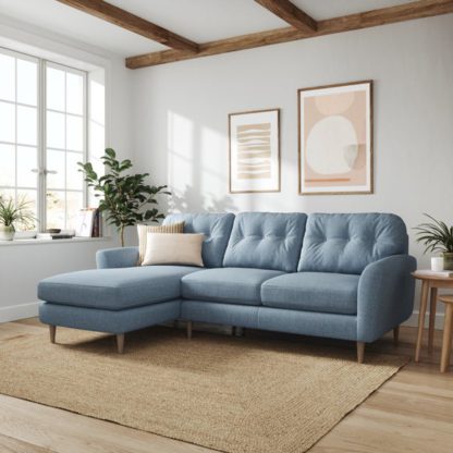 00934f46dc36d15997c1bd649ec3354a6380509afc27b68fe0569886c729a6e9.jpg An Image of Sven Chunky Tonal Weave Large Corner Chaise Sofa