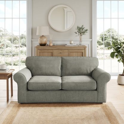 07997898ecf77a786c5975c5bad9d9a9c161f63b7ab91d736e04102a10d25bde.jpg An Image of Flori Tonal Plush Chenille 2 Seater Sofa Bed
