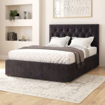 08cdaa376104c67cc2646c93d024c8f0a7b8ad4cb1645677fc2c3ddbdb14b5cc.jpg An Image of Olivier Plush Velvet Adjustable Bed