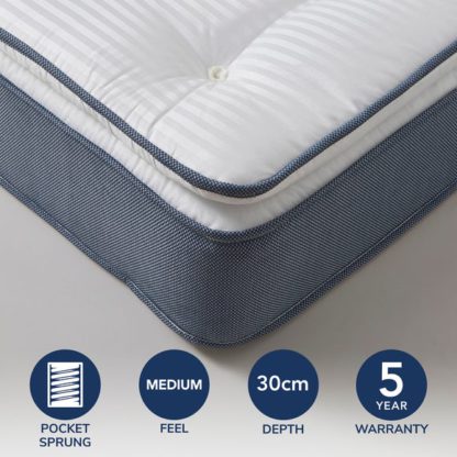 08e3392e34fae2ccc083ab80a845b4fca4f23d55fbd8de34bc60055edbcbaaa4.jpg An Image of Commercial Collection 1000 Pocket Pillow Top Mattress