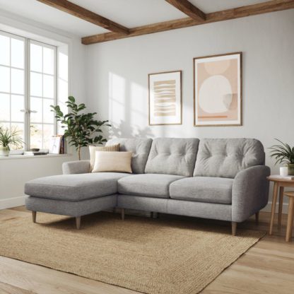 0d0dad71e5332a7b0c1fc18f80d12d7de05e8a340d5aae0943b84a55bb3e92c7.jpg An Image of Sven Tonal Weave Large Corner Chaise Sofa