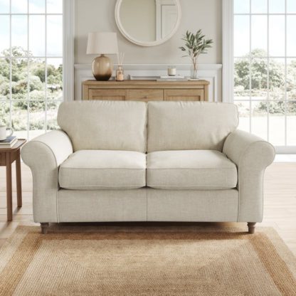 1902e7f7ffa8f6daecb98402173dc7c2aae609658ed5e13d5502ac5d8b3d1a33.jpg An Image of Flori Tonal Plush Chenille 2 Seater Sofa