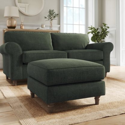 1ca9b7cf9511fb241972a15d4a2a081fc177f796276da206c894a49a02aa18a4.jpg An Image of Flori Tonal Plush Chenille Footstool