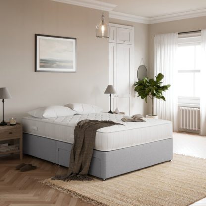 1e1910286c2ba1176665498db81899dbd7d1bd825659356fe9c833aaceba0d38.jpg An Image of Fogarty 1000 Memory Mattress Divan Set, Faux Linen
