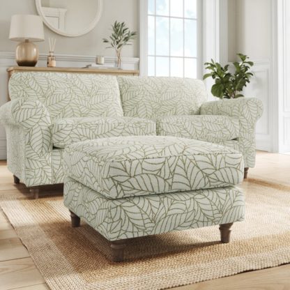 222a2b1b4d4841b3955deaf252c5d9ab9d679591ba8294c3ef4893582336f73a.jpg An Image of Flori Woven Leaf Fabric Footstool