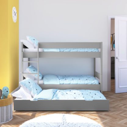 235853befbef009c0b34377c7ff4dddb7974011145bf8d1fe00968d5fbce07a0.jpg An Image of Stompa Compact Wooden Bunk Bed With Open Trundle