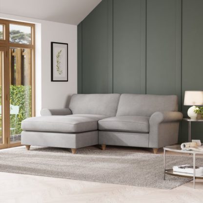 2a2090ee51285eb3151af3c4253eb809327f1ee36b56f7077644de252425cfd6.jpg An Image of Rosa Soft Chenille Corner Chaise Sofa