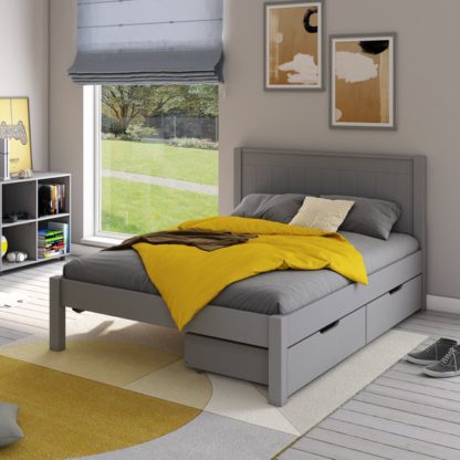 313662d19fea51f42d8e3bb3421bbc604e9f8ec753d702b352a7bd72f16867ba.jpg An Image of Stompa Classic Low End Bed with 2 Underbed Drawers