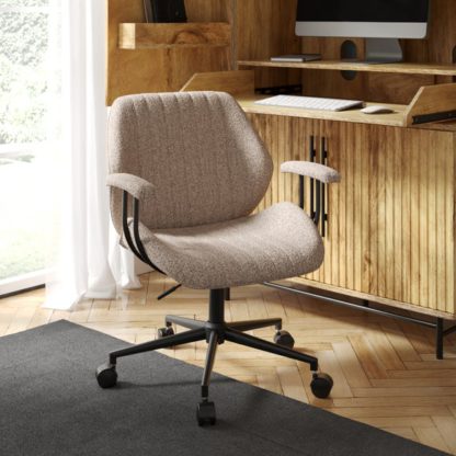 37cc2fff17d0f6a48e2c61dddeb4380a1b4c1fabe5905d74ee5353670ae6ee56.jpg An Image of Clement Boucle Fabric Office Chair