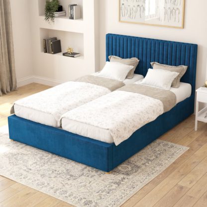 38e28d7d8ca0fa4ef82c30a4a6de61397aa550a47de63545ec12a3d88ebae89f.jpg An Image of Grant Plush Velvet Adjustable Bed
