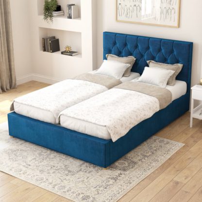 393667b8ca366e20e2608c17fa8528b8accaa59bd15fdb0c25cc6ed3dc6e6363.jpg An Image of Olivier Plush Velvet Adjustable Bed