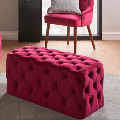 4813a5c84a289e85b7519ccac9dce100ee56803ea6ea8d56ccf0e8fef82f2652.jpg An Image of Seraphina Velvet Buttoned Ottoman