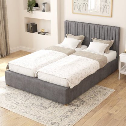 4f2d062dd2b9bcff5965a967640a7e1823568fb35e4531c6bf2a133ae87c8b98.jpg An Image of Grant Plush Velvet Adjustable Bed