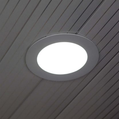 59705dbab515b475eb9eb56dfc3d267765c85c373d0263a7409e26c38551b857.jpg An Image of Set of 2 V-TAC 24 LED 3-in-1 Mini Panel Lights