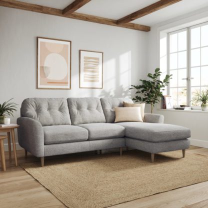 61b9ec4bf7dd86f8cb19845a7dc4d46ed0c3f32c2e1899918c0b63e901655958.jpg An Image of Sven Tonal Weave Large Corner Chaise Sofa