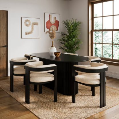 65e054f17f668727d366b8078db278f084fc47260ffbac4eba61c77597c94775.jpg An Image of Amari 6 Seater Oval Dining Table