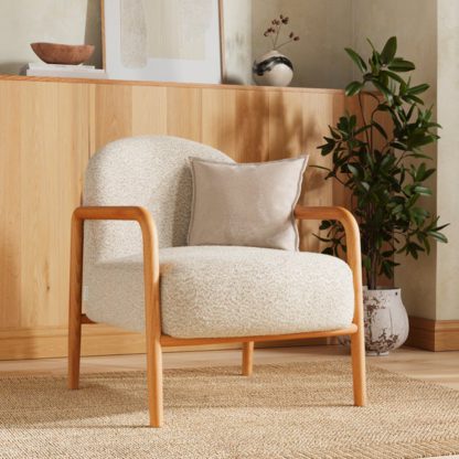 686bf60da650327882cb49ab020505e229abc4f889ae31d05165670fb7519924.jpg An Image of Edited Life Kristen Tonal Boucle Accent Chair