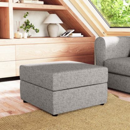 7e6a486c82ab7cbd716218fae32f565c83d2ed9a8de5cb800c6f5bbb543c25f6.jpg An Image of Square Tonal Weave Storage Footstool