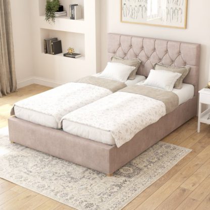 82ee1744212a6dd246bec830e05620ae9fd5df972b174dc7b81eaf84bb78c78b.jpg An Image of Olivier Plush Velvet Adjustable Bed