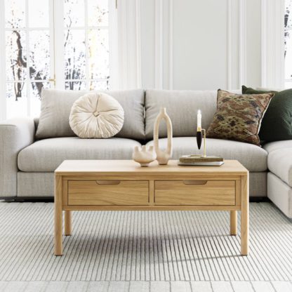87858abda4ae2c74d25b962cff49c276aa63f0d3d0999e51d4fcb3468933e316.jpg An Image of Florida Coffee Table, Oak Effect