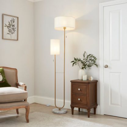 8981518a21abb7742e9d7d149ca647bb8d73a2210cc2682facdc80acd21c78ed.jpg An Image of Sadie 2 Light Floor Lamp