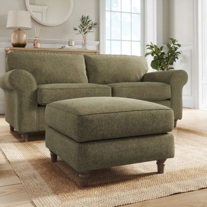 8b9d30bacb22558277e1964fcb7fed4536e7b963cf3dea40f21a29e32d9c4457.jpg An Image of Flori Soft Chenille Footstool