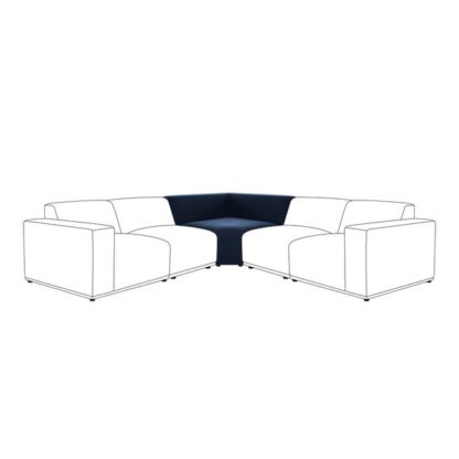 95bfc09dd5df50e9465ff472810dafaa1c7d2a42a8d2c7c87a8585b877d8ebec.jpg An Image of Modular Cruz Velvet Corner Seat