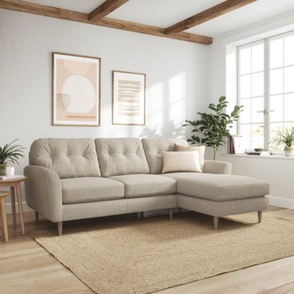 99462fa1ee46082d75f8c10ee9b486a09d56a13dd4c4e10f71ee293314b264bf.jpg An Image of Sven Chunky Tonal Weave Large Corner Chaise Sofa