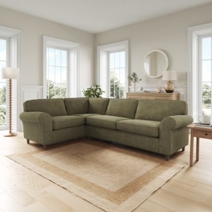 9cf42aaf0d58c15d46bb2f9f1d5a2d569bba5cbe109a2e2a7d50218546446ae9.jpg An Image of Flori Soft Chenille Corner Sofa