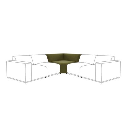 a1ed480b8f907892ca7c82232e4d6e683a4661b3069f9f34c33135a18506259f.jpg An Image of Modular Cruz Velvet Corner Seat