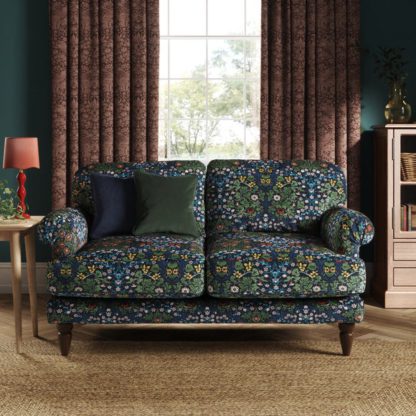 b12c8124f195453d8551e2eea7af40cf8240b75dc03f64a164777dab2b338f97.jpg An Image of Jolene William Morris Blackthorn Print Velvet 2 Seater Sofa
