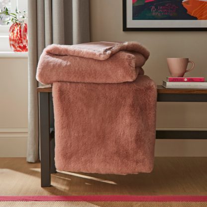 b46c9b794fc63004a9c1c4db2a4a0e4f814055f2832d1dd7718c8648687822af.jpg An Image of Silky Soft Faux Fur Throw Blush