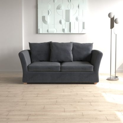 ba1f9e97271ae738747b4664c33019436304cf44026486af487290b12079525b.jpg An Image of Emmett Velvet 2 Seater Double Sofa Bed